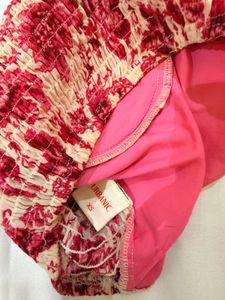 Floral Print Corset Top