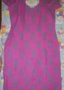 Pink Kurta with Paisley Print