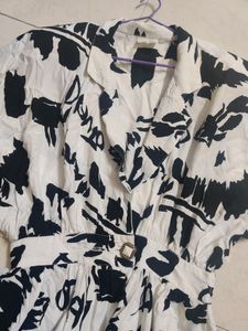Flared Dress/Top With Shoulder Pads