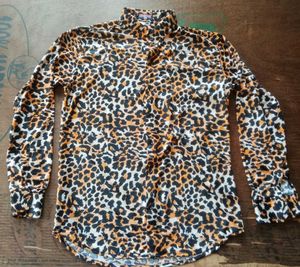 Stylish Leopard Print Long Sleeve Shirt