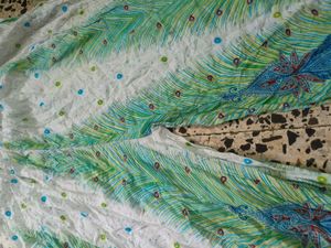 Boho Peacock Print Palazzo Pants