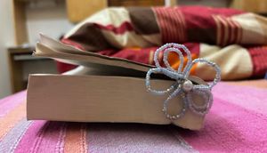 Beaded Flower Bookmark