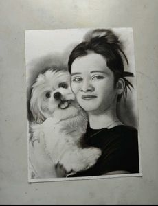 Hand-Drawn Couple Portrait Sketch