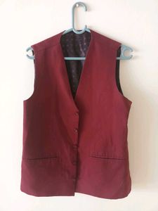 Burgundy Waistcoat