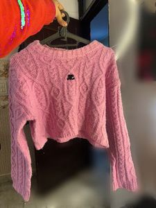 pink sweater