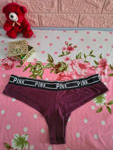 Combo: 2 VS PINK Thongs - Maroon &amp; G