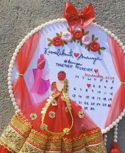 Wedding Anniversary Hoop Embroidery