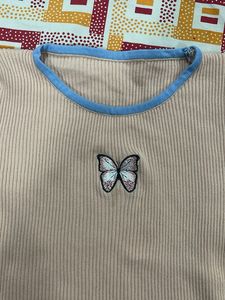Cute Butterfly Graphic T-Shirt