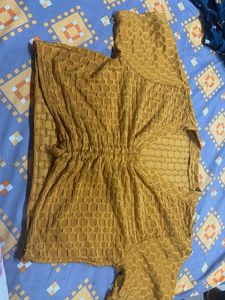 Textured Yellow Top