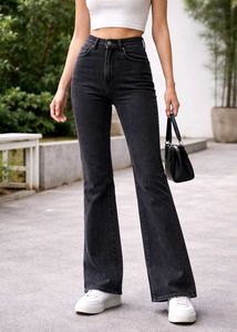 Stylish Black Flared Jeans