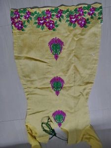 Elegant Yellow Embroidered Kurta with duppta