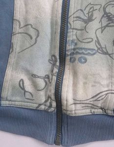Adidas denim blue &amp; whitetrack jacket