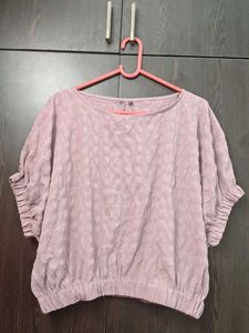 Light Purple Textured Top