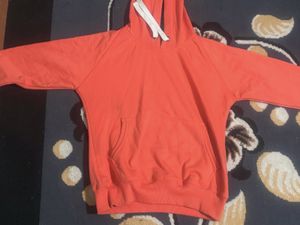 Orange Pullover Hoodie