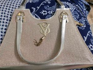 Sparkly Gold Handbag with Tassel