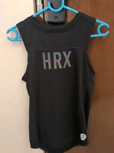 HRX Black Sleeveless Athletic Top
