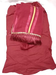 Maroon Ethnic Saaree with Free Petti coat