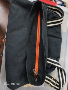 Stylish Black Backpack with Tassel