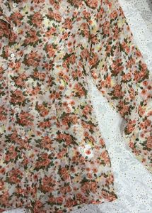 sheer floral shirt ( multicoloured)