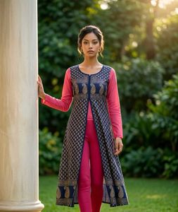 Elegant Kurta with Paisley Print