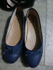 Navy Blue Ballet Flats