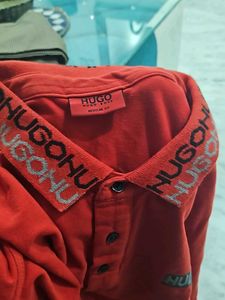 Hugo Boss Red Polo Shirt