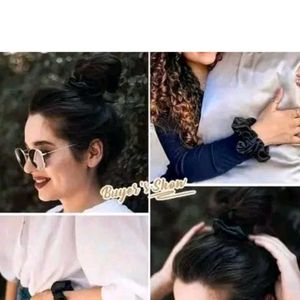 14 Colorful Satin Scrunchie Set