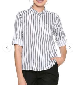 Classic Striped Button-Up Shirt