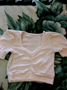 White Crop Top