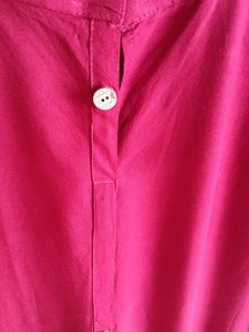 Elegant Red Kurta with Pocket