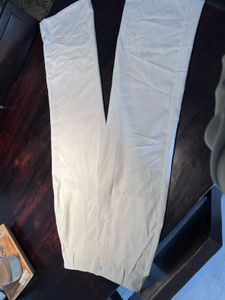 White Striped Linen Pants