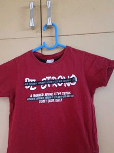 Red Graphic Print T-Shirt