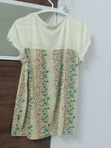 Chic Floral Print Tunic Top