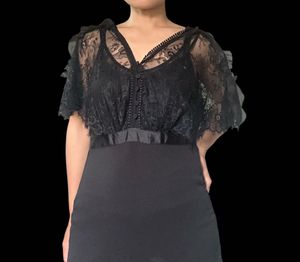 Elegant Black Lace Dress