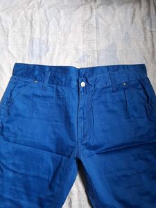 Men's Blue Cargo Shorts