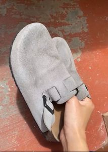 Comfortable Grey Clogs