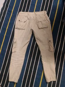 Beige Cargo Pant