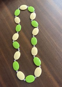Lime &amp; Cream Statement Necklace