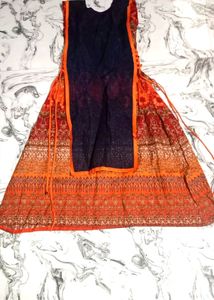 Orange Cotton Suit