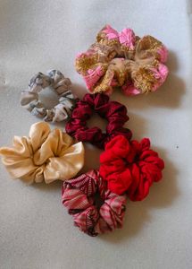 Scrunchies Combo Of 6