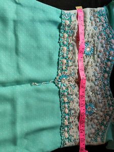 Beautiful Teal Kurta Set with Pants