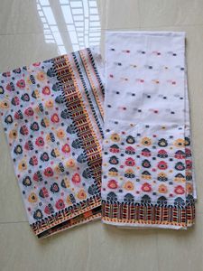 Elegant White mekhela chador
