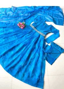 Royal Blue Kurta Set with Dupatta