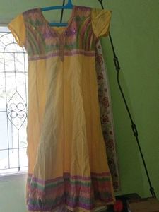 Yellow Kurta with Embellishments