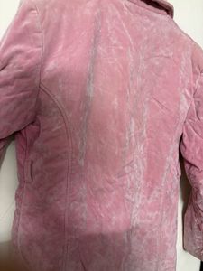 Sale !!Pink Suede Jacket