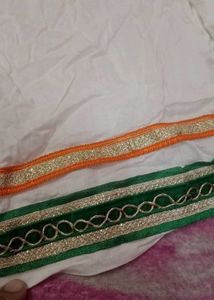 National Festival Special White Kurti Set