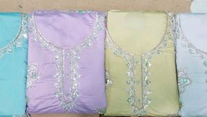Embroidered Kurta Set with Dupatta