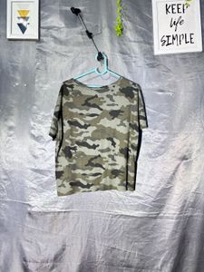 Zara Camouflage Print T-Shirt
