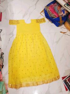 Beautiful Yellow Embellished Gown