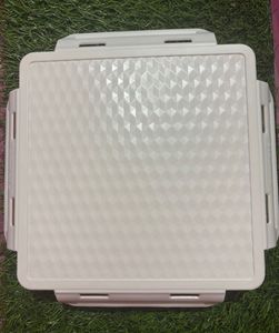 White Plastic Square Food Container